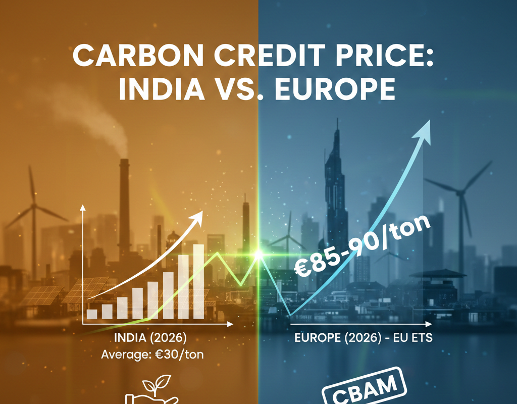 Carbon Credit Price India vs Europe 2026