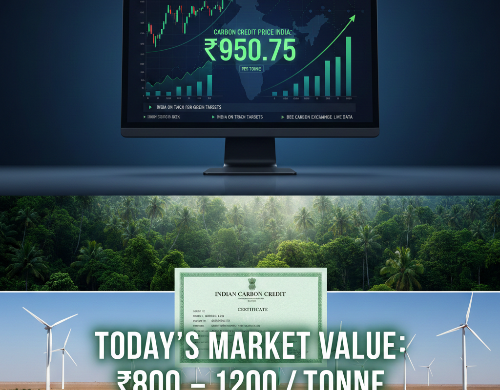 Carbon Credit Price Today in India 2026
