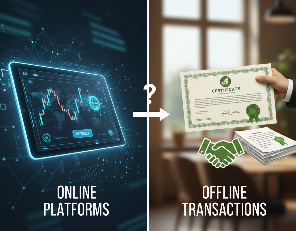 Carbon Credit Trading Online vs Offline