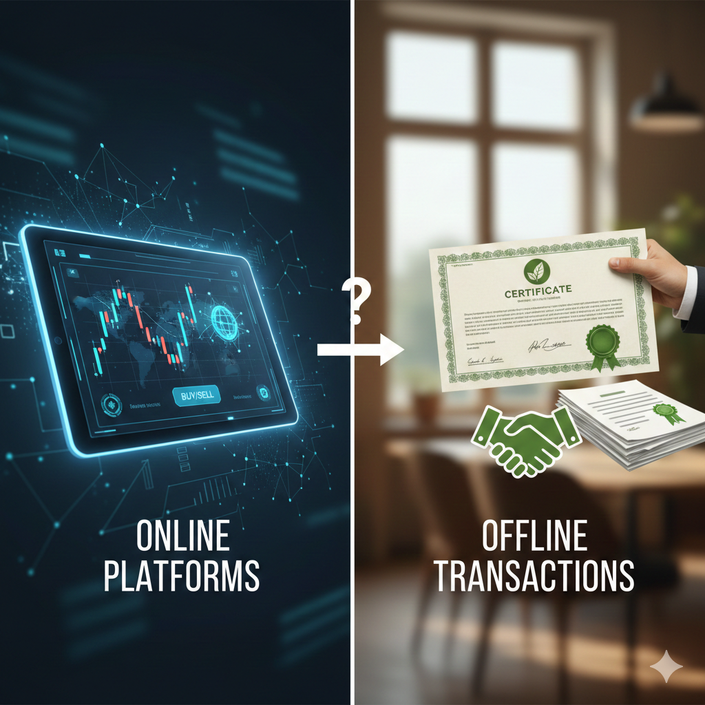Carbon Credit Trading Online vs Offline