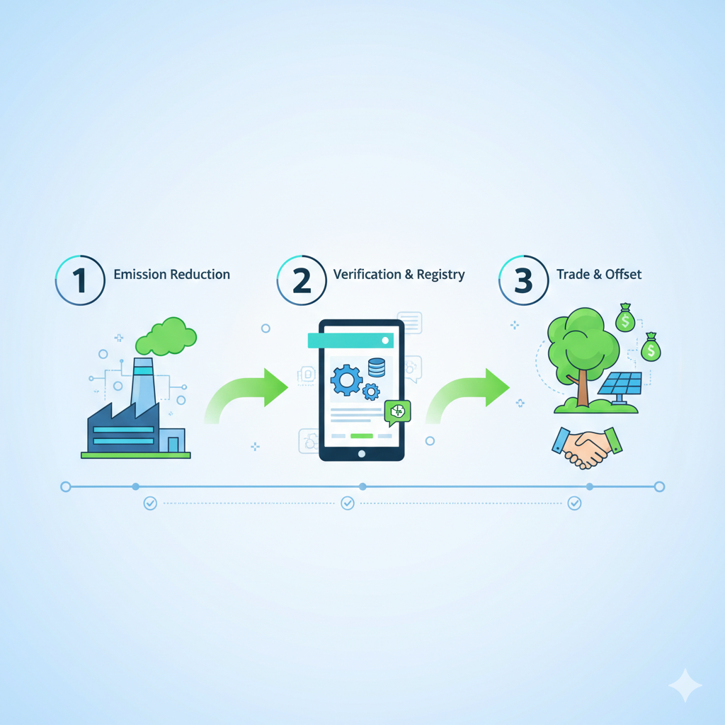 Step by Step Carbon Credit Trading Explained