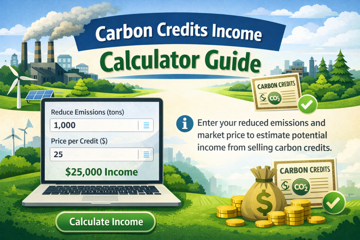 Carbon Credits Income Calculator Guide