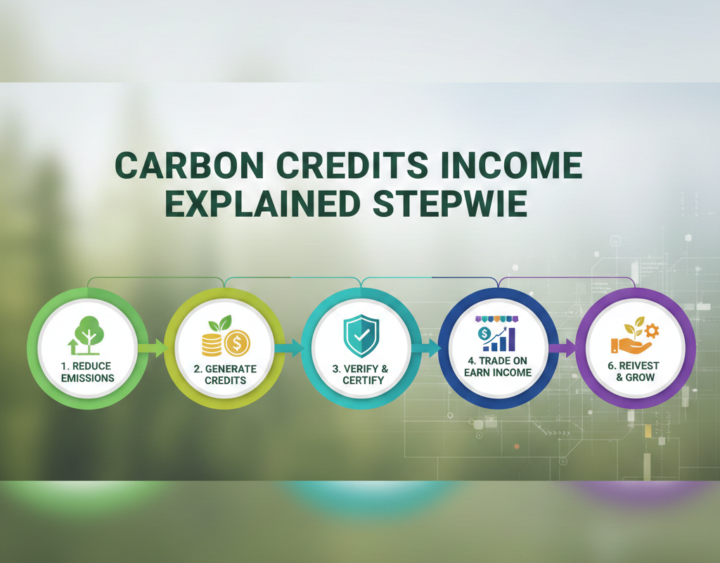 Carbon Credits Income Explained Stepwise