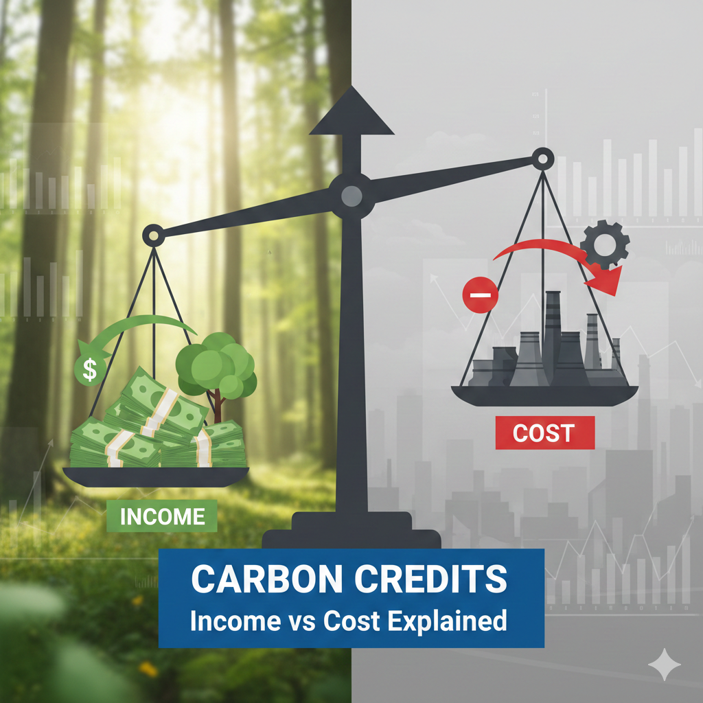 Carbon Credits Income vs Cost Explained