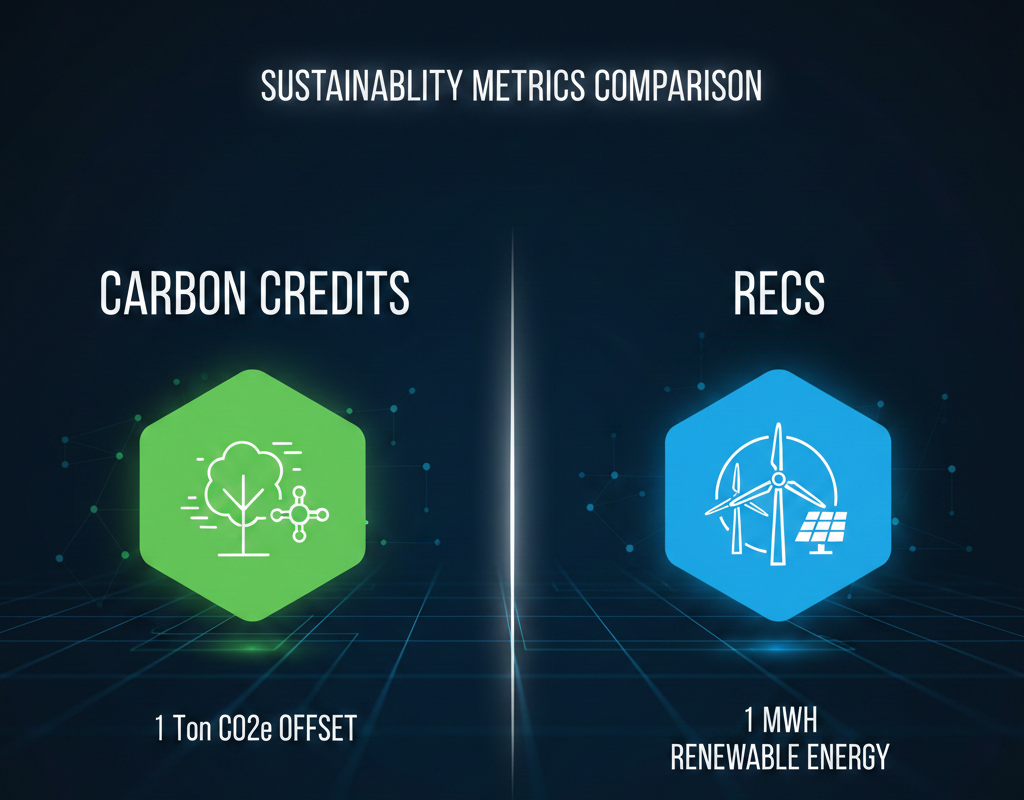 Comprehensive Carbon Credits vs RECs Comparison
