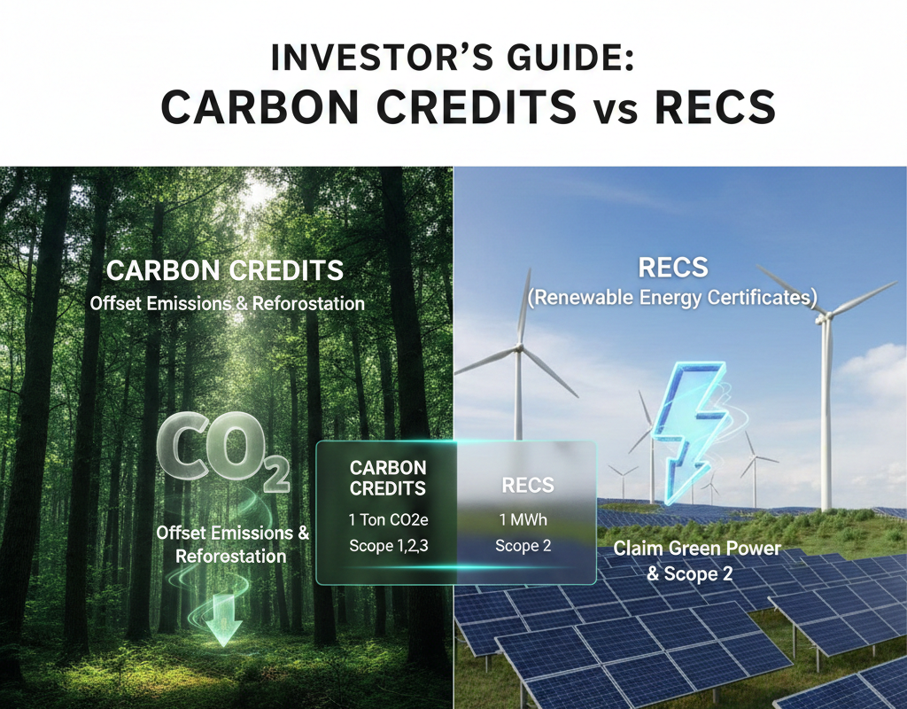 Investors for Carbon Credits vs RECs