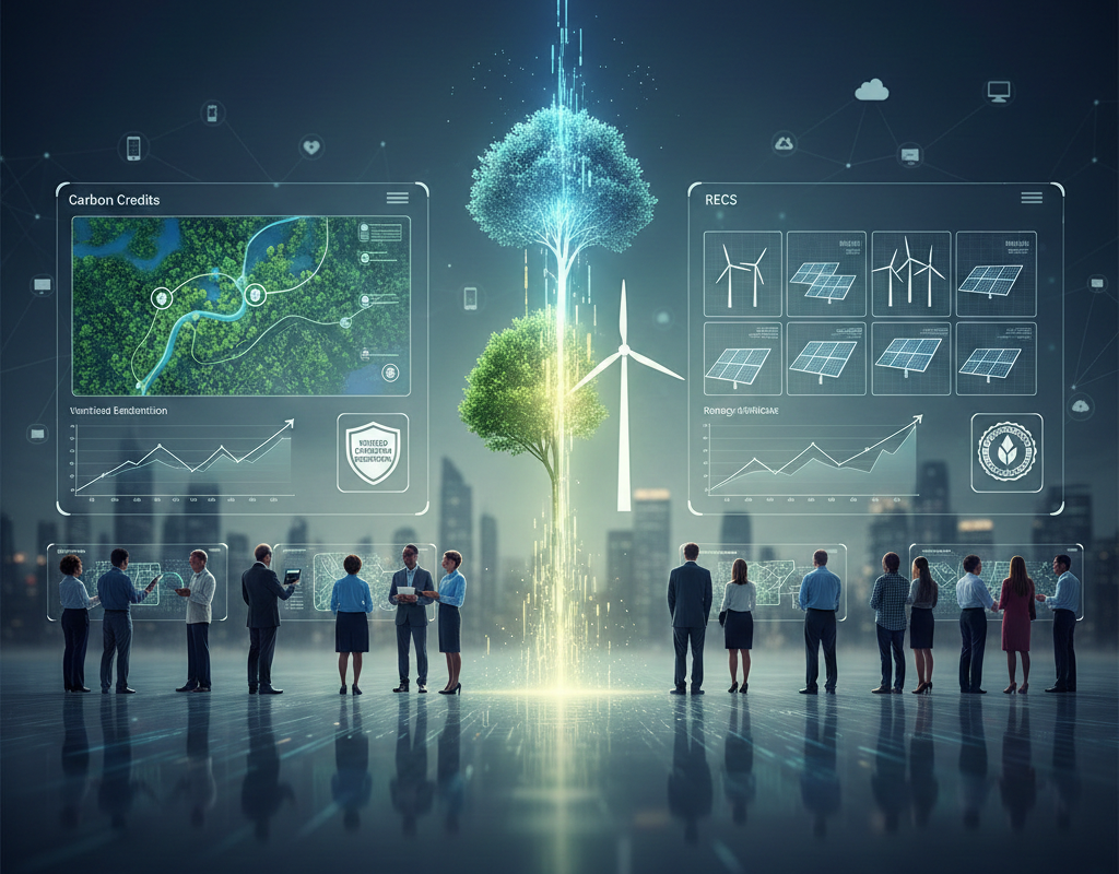 Online Platforms Case Study of Carbon Credits vs RECs